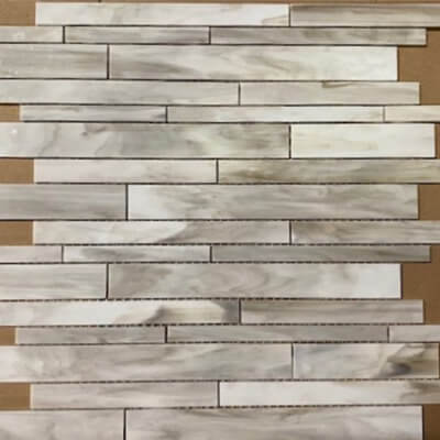 Calacatta Vitraart Stained Glass Mosaic
