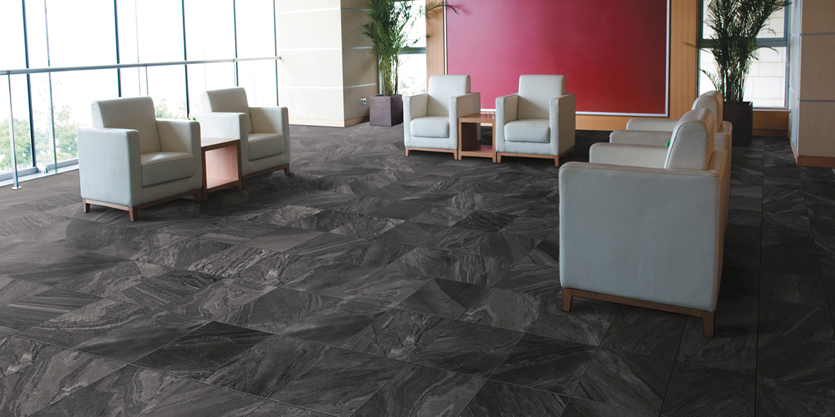 Natural Stone Look Galaxy Color Body Porcelain Tile Nero | by Lexco Tile and Stone Milestone Florim