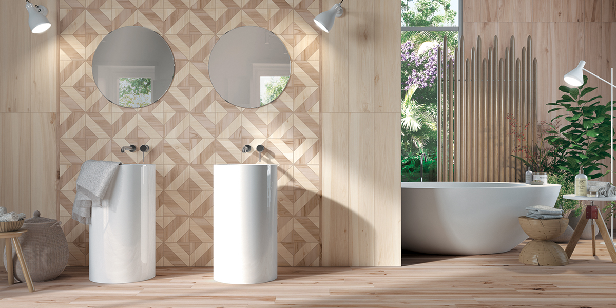 Color Base Porcelain Wood Tile | Koru Mirage Olympia Tile & Stone Apple Peach