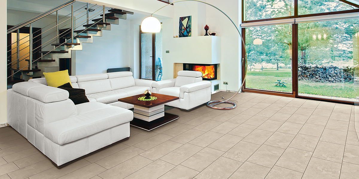 Loop Beige Color Body Porcelain Industrial Tile Olympia