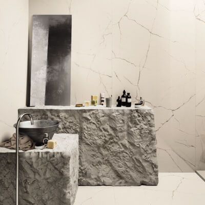 Color Body Porcelain Tile Marble Statuario Venato | Imola