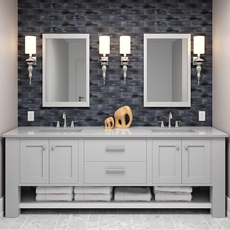 Anthology Mystic Glass Mosaic Horizon 3x12 | Lexco Tile & Stone