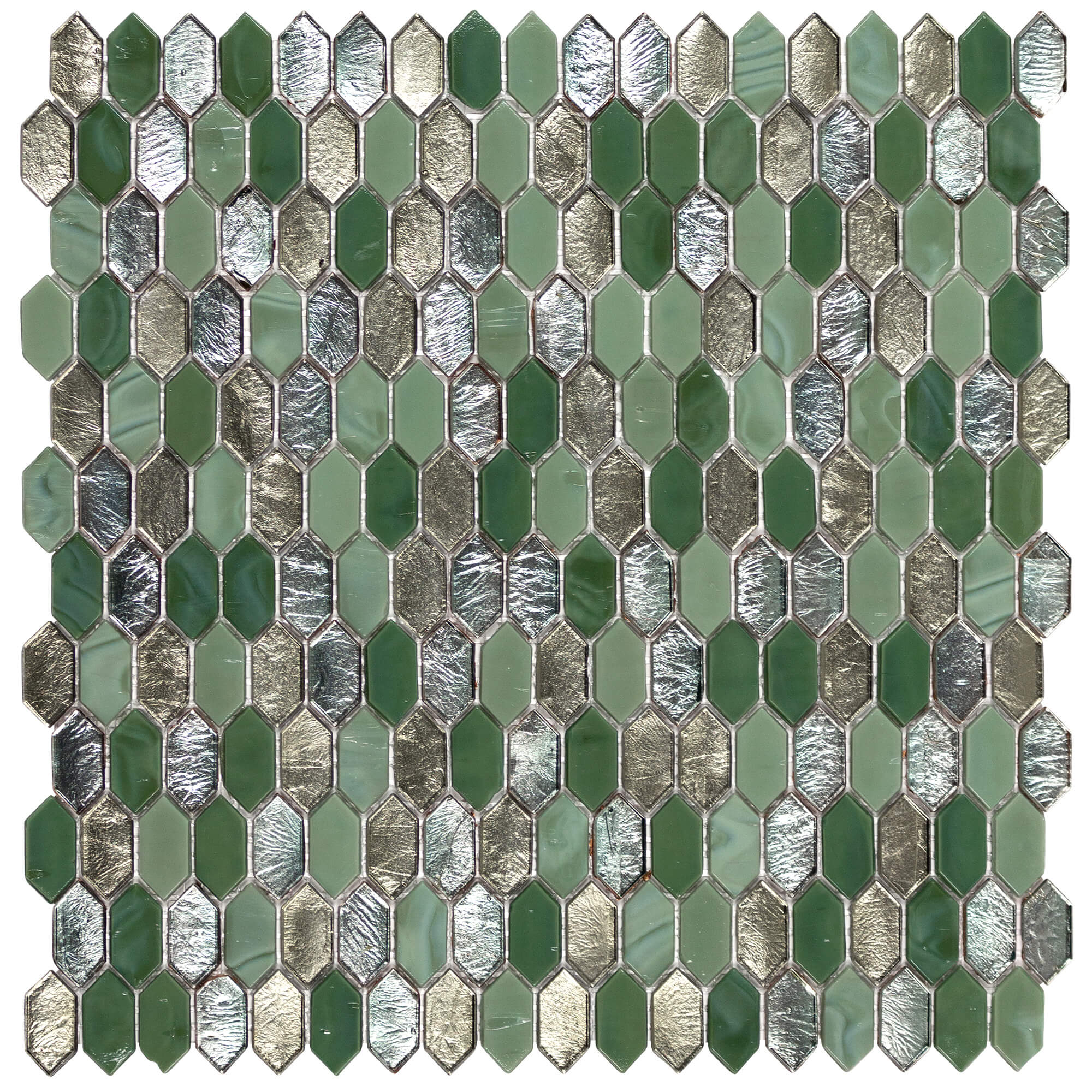 Anthology Royal Gems Glass Mosaic Blend Regal Jade | Lexco Tile & Stone