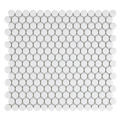 Gloss White Penny Round